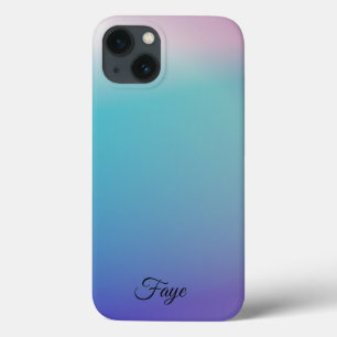 Modernes, schlichtes, farbiges Regenbogengefälle Case-Mate iPhone Hülle