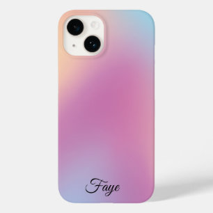 Modernes, schlichtes, farbiges Regenbogengefälle Case-Mate iPhone 14 Hülle