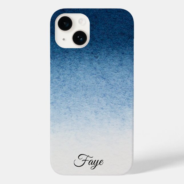 Modernes, schlichtes, farbiges Regenbogengefälle Case-Mate iPhone Hülle (Rückseite)