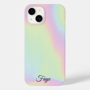 Modernes, schlichtes, farbiges Regenbogengefälle Case-Mate iPhone 14 Hülle