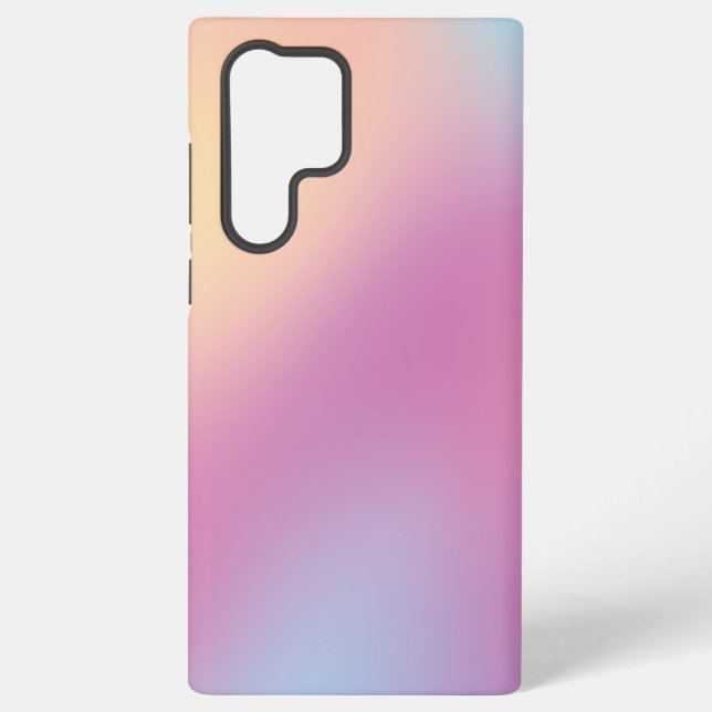 Modernes, schlichtes, farbiges Regenbogengefälle Samsung Galaxy Hülle (Rückseite)