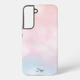 Modernes, schlichtes, farbiges Regenbogengefälle Samsung Galaxy Hülle