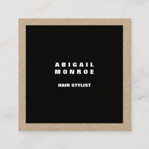 Modernes schlichtes Minimalistisches berufliches Quadratische Visitenkarte