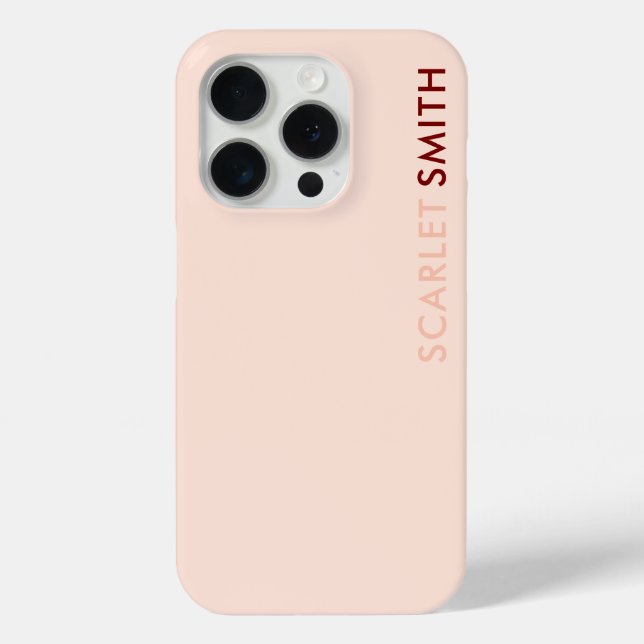 Modernes, schlichtes minimalistisches Design Case-Mate iPhone Hülle (Rückseite)