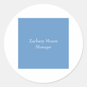 Modernes, schlichtes, schlichtes, minimalistisches runder aufkleber