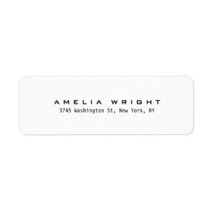 Modernes Schlichtes Schwarz/Weiß Minimalistisch Be