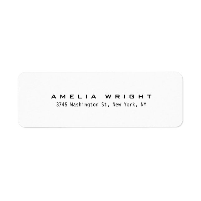 Modernes Schlichtes Schwarz/Weiß Minimalistisch Be (Vorne)