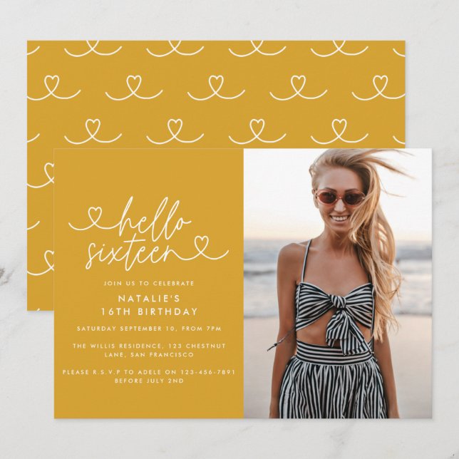 Modernes, schlichtes und elegantes Drehbuch zum 16 (Vorne/Hinten)