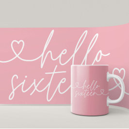 Modernes, schlichtes und elegantes Drehbuch zum 16 Kaffeetasse