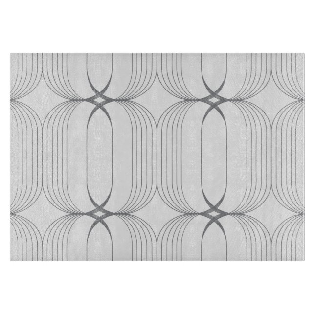 Modernes, schlichtes und elegantes Muster Schneidebrett (Vorderseite)