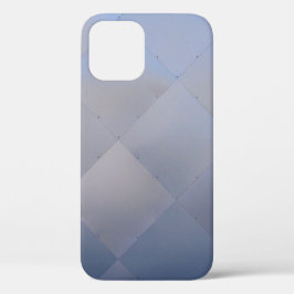 Modernes schmales Schachbrettmetall Blau Case-Mate iPhone Hülle