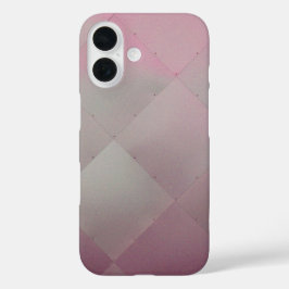 Modernes schmales Schachrosa iPhone 16 Hülle