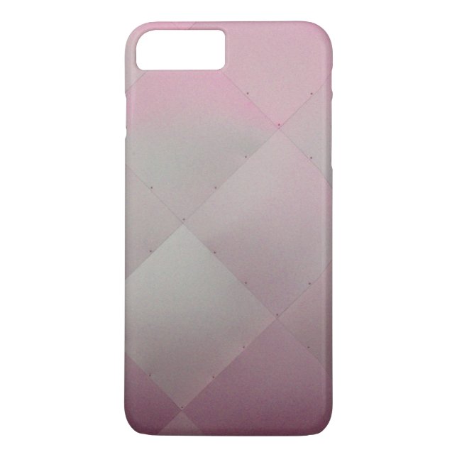 Modernes schmales Schachrosa Case-Mate iPhone Hülle (Rückseite)