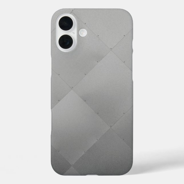 Modernes schmales Scheckmetall Grau Case-Mate iPhone Hülle (Rückseite)
