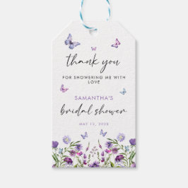 Modernes Schmetterlingszeichen Brautparty Begrüßun Geschenkanhänger