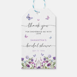 Modernes Schmetterlingszeichen Brautparty Begrüßun Geschenkanhänger