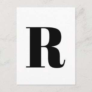 Modernes Schreiben Custom Alphabet Minimalistisc Postkarte