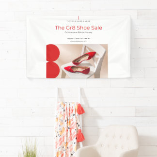 Modernes Schuhverkaufs-Jubiläums-Event-Banner - El Banner
