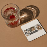 Modernes Schwarz | Collage Foto | Vater Bestes Ges Rechteckiger Pappuntersetzer<br><div class="desc">Ein Collage Foto ist eine wunderbare Geschenkidee für jeden Papa, der Lieben über die guten Zeiten mit Familie und Freunden zu erinnern. Dieses Foto enthält eine Sammlung von Fotos, die kreativ angeordnet und zusammen dargestellt werden, oft in einem Motiv oder Layout, das die Persönlichkeit oder Interessen des Empfängers widerspiegelt.Ein Collage...</div>