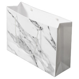 Modernes schwarz-graues Marmormuster Große Geschenktüte