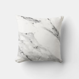Modernes schwarz-graues Marmormuster Kissen