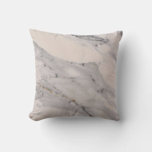 Modernes, schwarz-graues Marmormuster Kissen