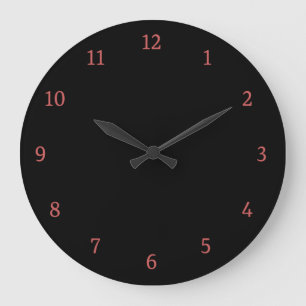 Modernes Schwarz Große Wanduhr