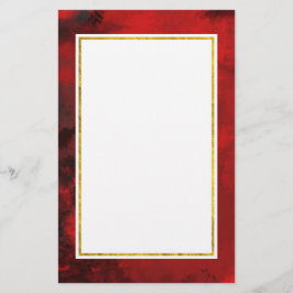 Modernes Schwarz & Rot Abstrakt - Dunkel geheimnis Briefpapier