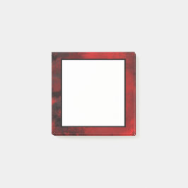 Modernes Schwarz & Rot Abstrakt - Dunkel geheimnis Post-it Klebezettel