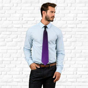 Modernes Schwarz und Royal Lila Gradient Krawatte