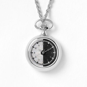Modernes Schwarz und Weiß Armbanduhr