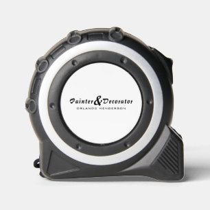 Modernes Schwarz-Weiß-Bild und Dekorator Maßband