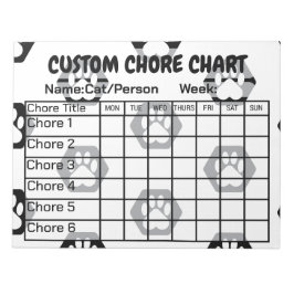 Modernes Schwarz-Weiß-Hexagon-Pfosten-Diagramm Notizblock