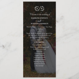 Modernes Schwarz-Weiß-Hochzeitssemble-Foto Programm