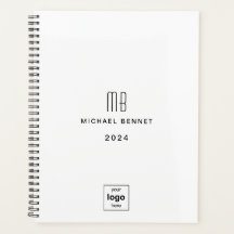 Modernes Schwarz-Weiß-Logo 2024