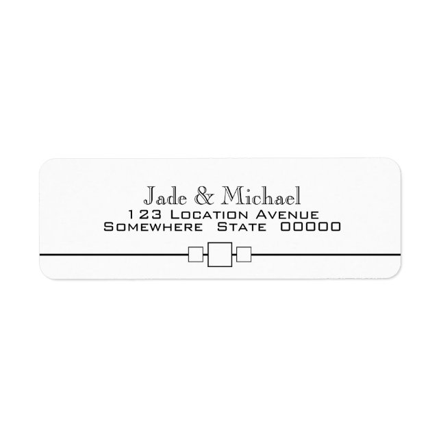 Modernes Schwarz-Weiß-Minimalistisch (Vorne)