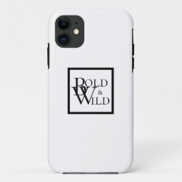 Modernes Schwarz-Weiß-Monogramm-Design Case-Mate iPhone Hülle