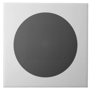 Modernes Schwarz-Weiß-Polka-Punktmuster Fliese