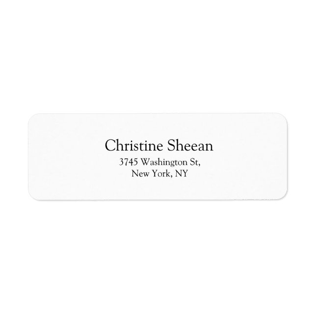 Modernes Schwarz-Weiß-Schlichtes Elegantes (Vorne)