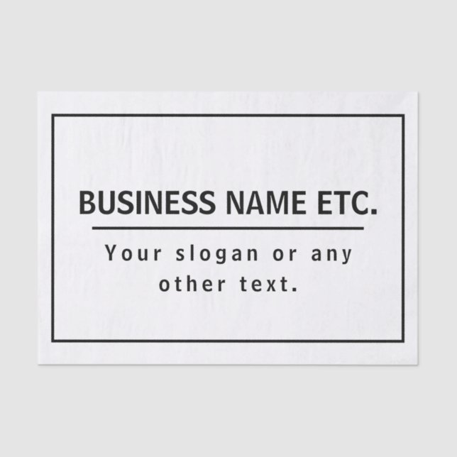 Modernes Schwarz/Weiß Seidenpapier (Vorderseite)