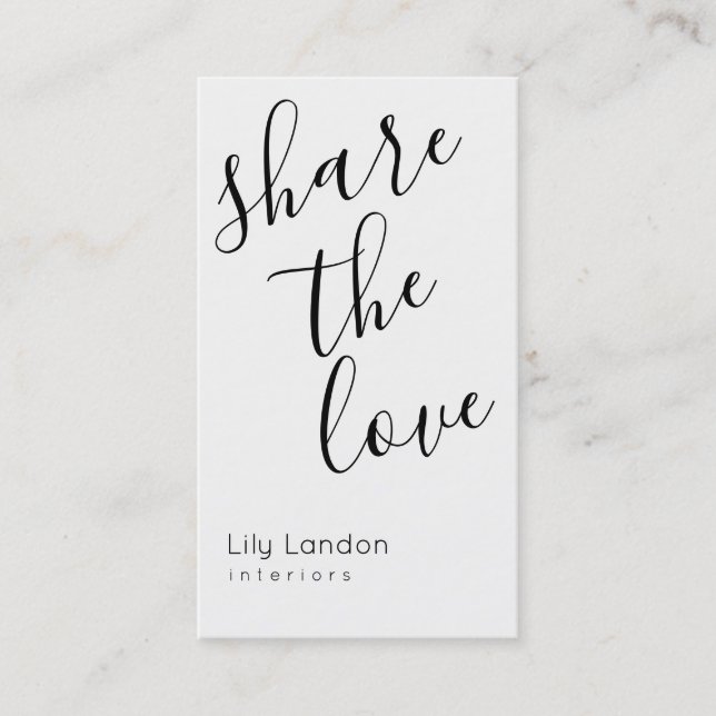 Modernes Schwarz-Weiß-Verfahren Empfehlungskarte (Vorderseite)