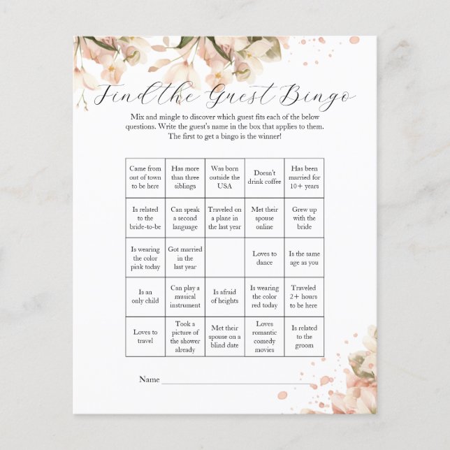 Modernes Schwarz-weißes Brautparty Finden Sie den  Flyer (Vorne)