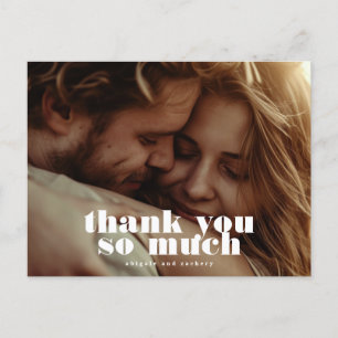 Modernes Schwarz-weißes Foto Postkarte