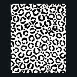 Modernes Schwarz-weißes Leopard-Muster für Tierdru Poster<br><div class="desc">Dieses moderne und stilvolle Tiermuster eignet sich perfekt für die trendige und stilvolle Mode. Es ist mit einem handgezeichnet, schwarz-weiß leoparden Gepard-Druck ausgestattet. Es ist elegant, schick, einfach und modern. ***WICHTIGE HINWEIS FÜR DESIGN: Für individuelle Designanfragen, wie z.B. passende Produktanfragen, Farbänderungen, Platzierungsänderungen oder andere Änderungswünsche, klicken Sie bitte auf den...</div>