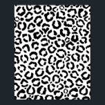 Modernes Schwarz-weißes Leopard-Muster für Tierdru Poster<br><div class="desc">Dieses moderne und stilvolle Tiermuster eignet sich perfekt für die trendige und stilvolle Mode. Es ist mit einem handgezeichnet, schwarz-weiß leoparden Gepard-Druck ausgestattet. Es ist elegant, schick, einfach und modern. ***WICHTIGE HINWEIS FÜR DESIGN: Für individuelle Designanfragen, wie z.B. passende Produktanfragen, Farbänderungen, Platzierungsänderungen oder andere Änderungswünsche, klicken Sie bitte auf den...</div>