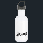 Modernes Schwarz-weißes Personalisiertes Monogramm Edelstahlflasche<br><div class="desc">Die moderne Schwarz-weiße Personalisierte Monogram und Name Stainless Steel Water Bottle wäre ein schlankes und funktionelles Zubehör. Das Schwarz-Weiß-Design mit personalisierten Details sorgt für eine elegante Touch, während die Edelstahlkonstruktion Haltbarkeit und Isolierung für den behalt von Getränken mit heiß oder kalt gewährleistet. Es ist ideal für tägliche Hydratation oder als...</div>