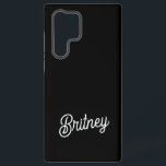 Modernes Schwarz-weißes Personalisiertes Monogramm Samsung Galaxy Hülle<br><div class="desc">Die Schwarz-weiße Personalisierte Monogram und der Name Samsung Galaxy S22 Ultra Case wären ein stilvolles und funktionelles Zubehör für Ihr Handy. Das Schwarz-Weiß-Design, personalisiert mit Ihrem Monogramm und Namen, fügt eine Touch Eleganz hinzu und bietet gleichzeitig einen robusten Schutz für Ihr Gerät. Es eignet sich hervorragend, um Ihren Stil zu...</div>