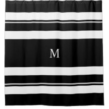 Modernes Schwarz-weißes Strickmonogramm