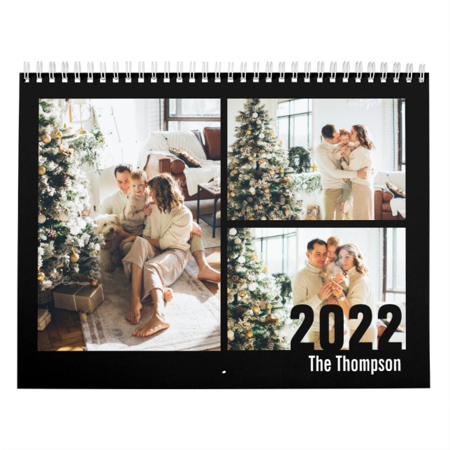 Modernes Schwarzes Benutzerdefiniert Erstellen Sie Kalender (Titelbild)