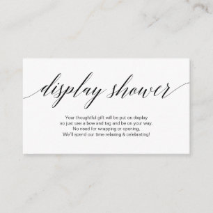 Modernes Schwarzes Drehbuch, Display-Shooter Begleitkarte